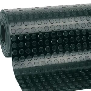 Alfombra Piso Goma Boton Bajo Ancho 1.00m Esp. 3mm